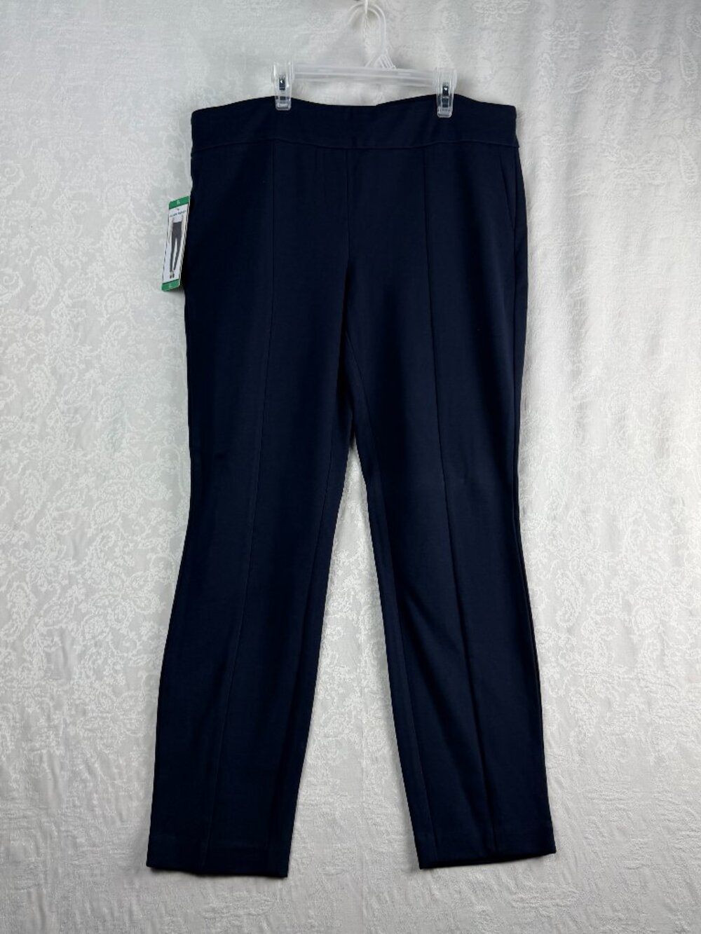 Hilary Women's XL Dress Pants Navy Blue Pull On Straight Leg Career Work NWT